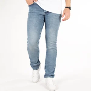 شلوار جین مردانه مدل کم رنگ سنگ شور